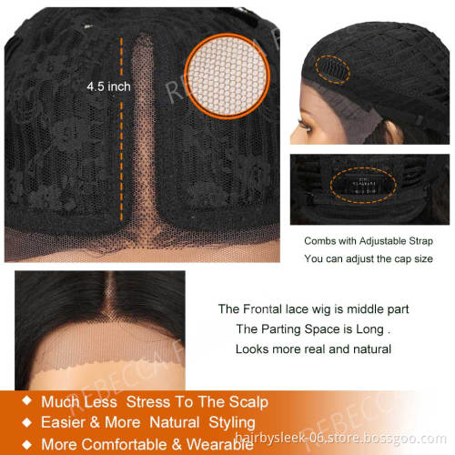Export quality Brazilian Virgin Remy Lace Front wig all Color Cuticle Aligned With Baby Hair For Black Woman Human Hair Wigs